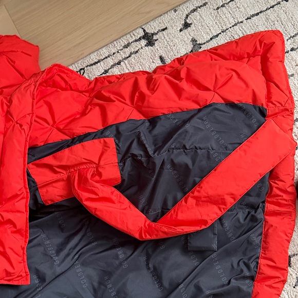 Goldbergh Tomato Red Lauren belted quilted shell down coat - Picture 10 of 11